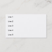 HEREFORDのビーフの子牛の名刺 名刺 (裏面)