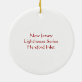 Herefordの入口の灯台 セラミックオーナメント (裏面)