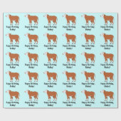 Herefordの子牛のハッピーバースデー ラッピングペーパー (フラット)