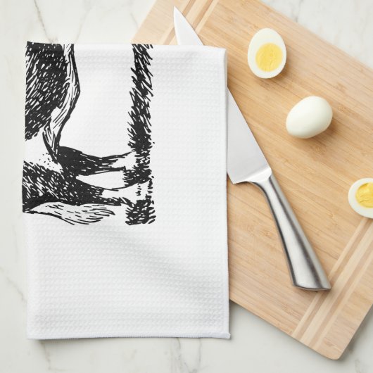 Hereford牛 キッチンタオル (四つ折り)