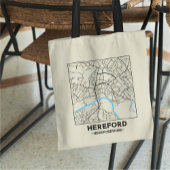 Hereford, Herefordshire City Map Tote Bag トートバッグ