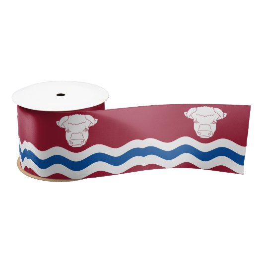 Herefordshire国旗（イギリス郡） サテンリボン (リール)