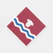Herefordshire国旗（イギリス郡） スタンダードランチョンナプキン (角)