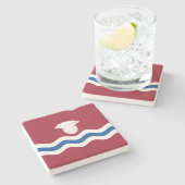 Herefordshire国旗（イギリス郡） ストーンコースター (横)