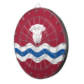 Herefordshire国旗(イギリス郡) ダーツボード (正面右)