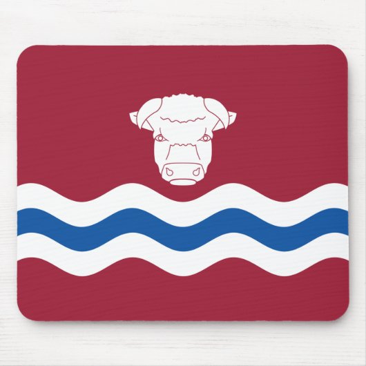 Herefordshire国旗(イギリス郡) マウスパッド (正面)