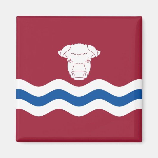 Herefordshire国旗（イギリス郡） マグネット (正面)
