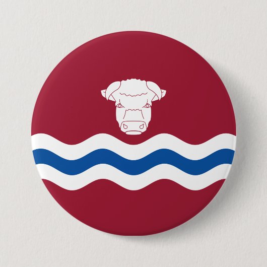 Herefordshire国旗（イギリス郡） 缶バッジ (正面)