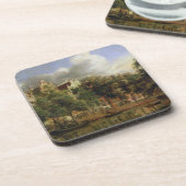 Herengracht、アムステルダム(パネルの油) コースター (左側)