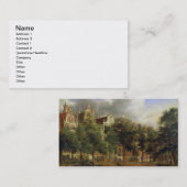 Herengracht、アムステルダム(パネルの油) 名刺 (正面/裏面)