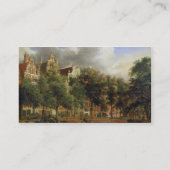 Herengracht、アムステルダム(パネルの油) 名刺 (裏面)