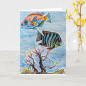 Here's Fishing You a Happy Birthday! カード (黄色い花)