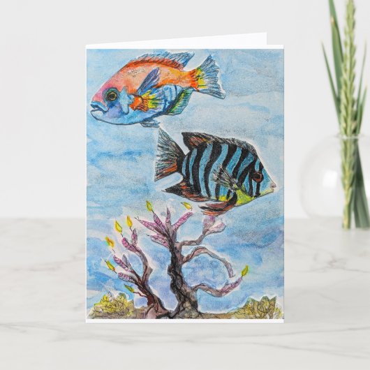 Here's Fishing You a Happy Birthday! カード (正面)