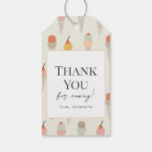 Here's the Scoop Colorful Ice Cream 1st Birthday ギフトタグ (裏面)