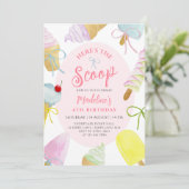 Here's the Scoop Ice Cream Birthday Party 招待状 (スタンド正面)