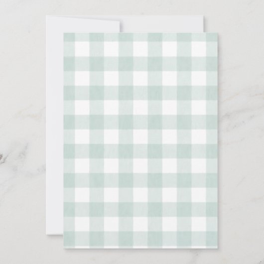 Here's The Scoop Ice Cream Bow 1st Birthday 招待状 (裏面)