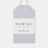 Here's the Scoop Ice Cream Purple Baby Shower ギフトタグ (裏面)