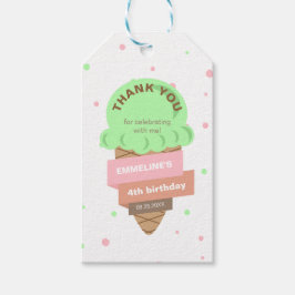 Here's The Scoop Mint Ice Cream Sweet Birthday ギフトタグ