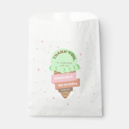 Here's The Scoop Mint Ice Cream Sweet Birthday フェイバーバッグ