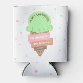 Here's The Scoop Mint Ice Cream Sweet Birthday 缶クーラー (正面)