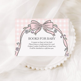 Here's the Scoop Pink Ice Cream Sundae Baby Shower エンクロージャーカード