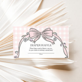 Here's the Scoop Pink Ice Cream Sundae Baby Shower エンクロージャーカード