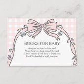 Here's the Scoop Pink Ice Cream Sundae Baby Shower エンクロージャーカード (正面)