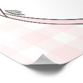 Here's the Scoop Pink Ice Cream Sundae Baby Shower ポスター (角)