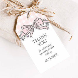 Here's the Scoop Pink Ice Cream Sundae Favor ギフトタグ