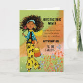 Heres to Strong Women Women's Day Fabulous Card シーズンカード (正面)