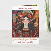 Here's to You! Women International Women's Day  カード (正面)