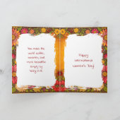 Here's to You! Women International Women's Day  カード (内部)