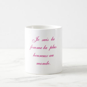 hereuxのauのmondeとJeのsuisのlaのfemme le。 コーヒーマグカップ