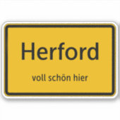 Herford Aufkleber Sticker Autoaufkleber シール (正面)