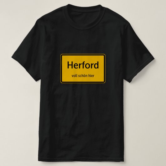Herford Herren Männer T-Shirt Tshirt Shirt Tシャツ (デザイン正面)