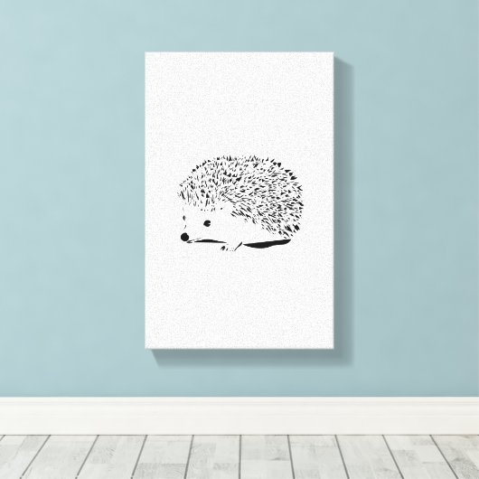 Hérisson noir キャンバスプリント (インサイチュ (ウッドフロア))