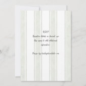 Heritage Bees Modern Handwritten Handdrawn Wedding 招待状 (裏面)