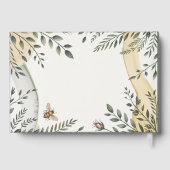 Heritage Botanical Bee Wedding Rustic Garden Boho  ゲストブック (裏面)