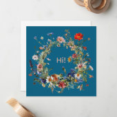 Heritage Botanical Wreath Stationery Set ノートカード (正面/裏面インサイチュ)