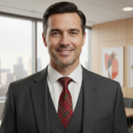 Heritage Burgundy Plaid ネクタイ