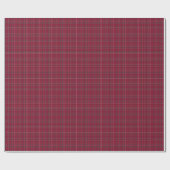 HERITAGE | Burgundy Tartan Holiday ラッピングペーパー (フラット)
