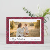 HERITAGE | Burgundy Tartan Photo シーズンカード (スタンド正面)