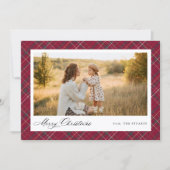 HERITAGE | Burgundy Tartan Photo シーズンカード (正面)