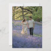 Heritage Eucalyptus Leaves Botanical Photo Wedding 招待状 (裏面)