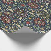 Heritage Firelight Celebration Pattern ラッピングペーパー (角)