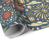 Heritage Firelight Celebration Pattern ラッピングペーパー (ロールコーナー)