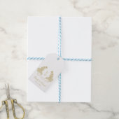 Heritage Golden Monogram Vintage Wedding  ギフトタグ (より糸付き)
