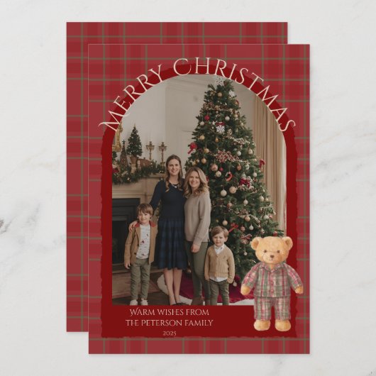 Heritage Holiday Bear Card (正面/裏面)