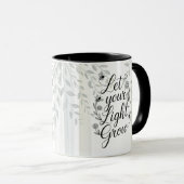 Heritage Let Your Light Grow ボタニカル 引用 マグカップ (正面右)