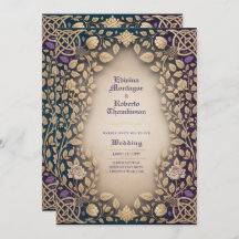 Heritage Medieval Celtic Knot Floral Jewel Wedding